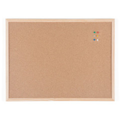 Bi-Office MC040012010 stand informativo e supporto per brochure Sughero, Legno Marrone, Pino