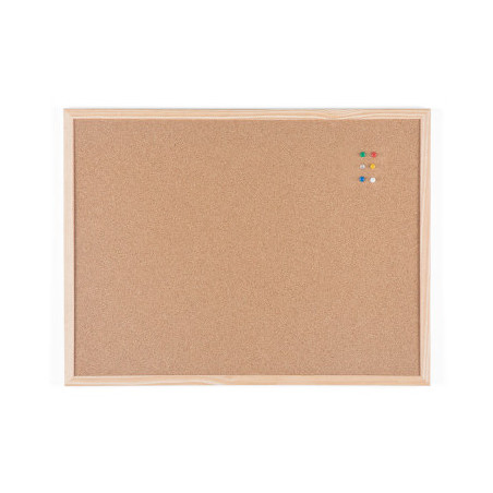 Bi-Office MC040012010 stand informativo e supporto per brochure Sughero, Legno Marrone, Pino