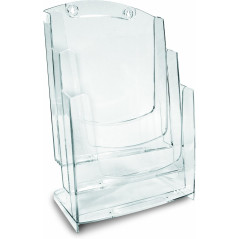 ARDA 70A43 portariviste 3 ripiani Trasparente