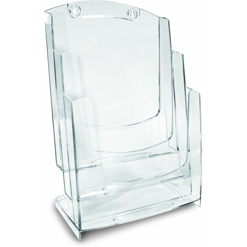 ARDA 70A43 portariviste 3 ripiani Trasparente