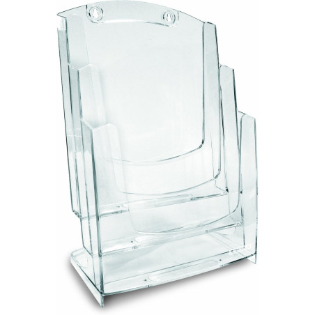 ARDA 70A43 portariviste 3 ripiani Trasparente