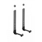 Sopar 23188 supporto da parete per casse acustiche Staffa per TV Acciaio Nero