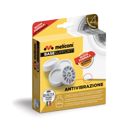 Meliconi Supporti antivibrazione accessorio e componente per lavatrice Piedi 4 pz