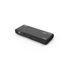 Urban Factory TCD50UF replicatore di porte e docking station per laptop Cablato USB 3.2 Gen 1 (3.1 Gen 1) Type-A + Type-C Nero