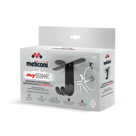Meliconi My Bike Supporto fisso e universale per bicicletta da soffitto, universale