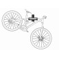 Meliconi My Bike Supporto a muro per bicicletta, monobraccio e richiudibile a muro