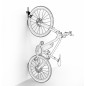 Meliconi My Bike Supporto fisso da bicicletta a parete per ruota anteriore, universale
