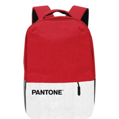 Pantone PT-BPK001R1 zaino Zaino casual Rosso, Bianco Poliestere
