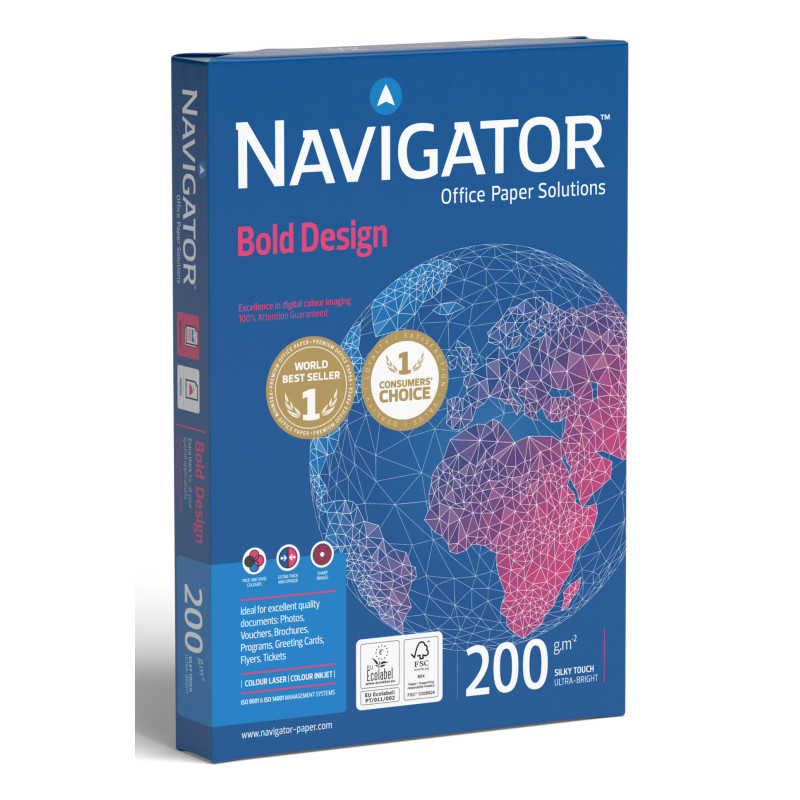 Navigator Bold Design carta inkjet A4 (210x297 mm) 150 fogli Bianco