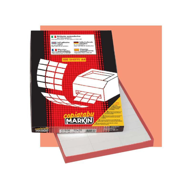 Markin 210C551 etichetta autoadesiva Bianco