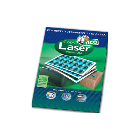 Tico Copy laser premium etichetta autoadesiva Bianco 400 pz