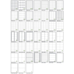 Tico LP4W-7037 etichetta autoadesiva Bianco 2400 pz