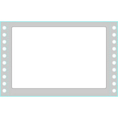 Tico TAB1-1499 etichetta autoadesiva Rettangolo Permanente Bianco 1500 pz