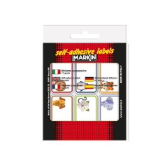 Koh-I-Noor X11046-2 etichetta autoadesiva Rettangolo Permanente Multicolore 60 pz