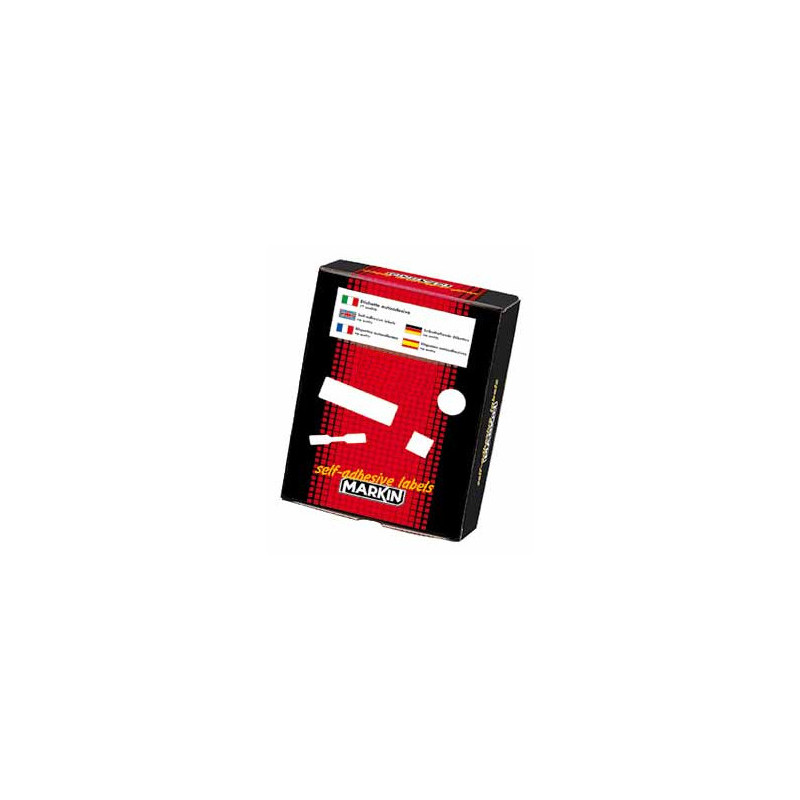 Markin X11027 etichetta autoadesiva Rettangolo con angoli arrotondati Permanente Bianco 200 pz Markin X11027 etichetta autoadesiva Rettangolo con angoli arrotondati Permanente Bianco 200 pz