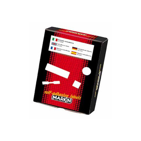 Markin X11050 etichetta autoadesiva Rettangolo con angoli arrotondati Permanente Bianco 20 pz