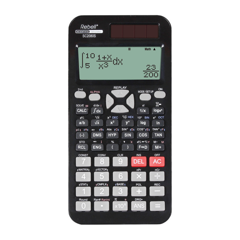 Rebell SC2080S calcolatrice Tasca Calcolatrice scientifica Nero