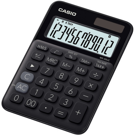 Casio MS-20UC-BK calcolatrice Desktop Calcolatrice di base Nero