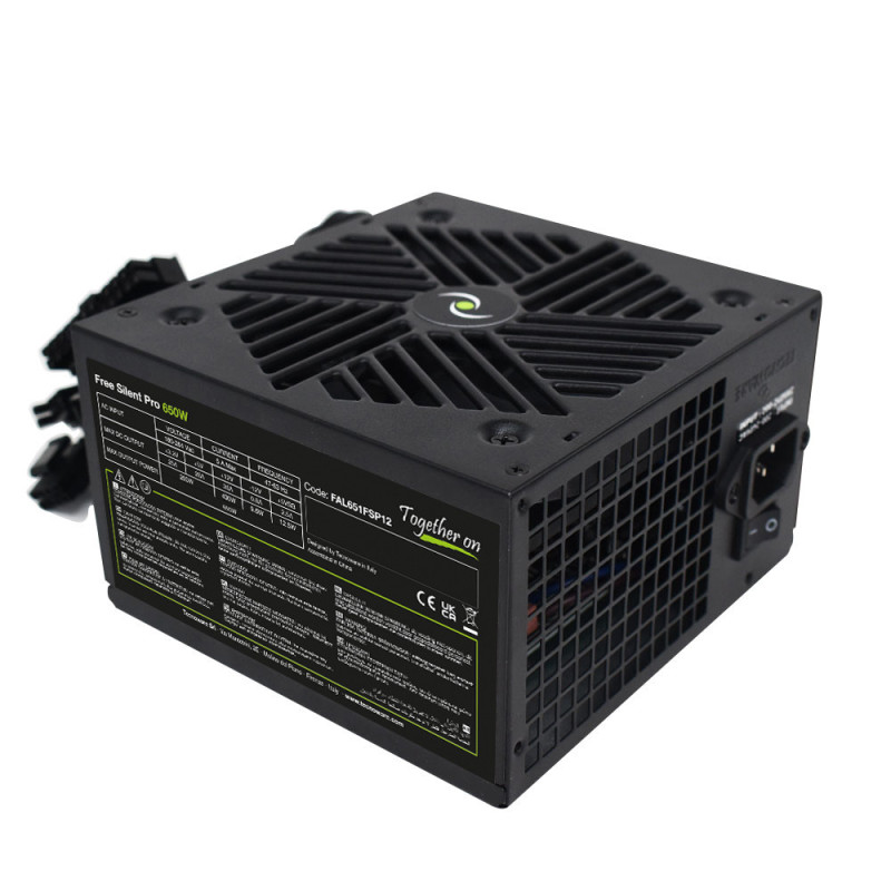 Tecnoware FAL651FSP12 alimentatore per computer 650 W 24-pin ATX ATX Nero