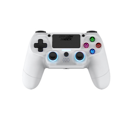 Dragonshock Mizar Bianco Bluetooth Gamepad Analogico/Digitale PlayStation 4