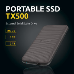 Intenso TX500 1 TB USB tipo-C 3.2 Gen 2 (3.1 Gen 2) Marrone