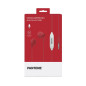 Pantone PT-WDE001R1 cuffia e auricolare Cuffie Cablato In-ear Musica e Chiamate Rosso, Bianco Pantone PT-WDE001R1 cuffia e auricolare Cuffie Cablato In-ear Musica e Chiamate Rosso, Bianco