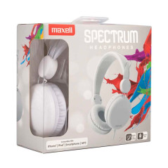 Maxell Spectrum Cuffie Cablato A Padiglione MUSICA Bianco