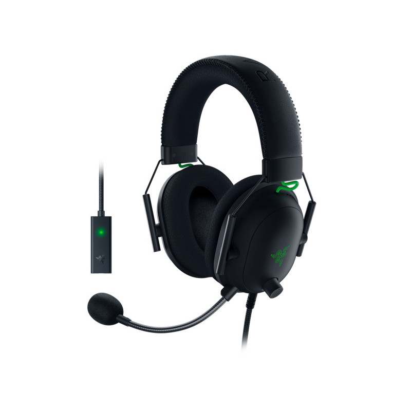 Razer Blackshark V2 Auricolare Cablato A Padiglione Gaming Nero, Verde