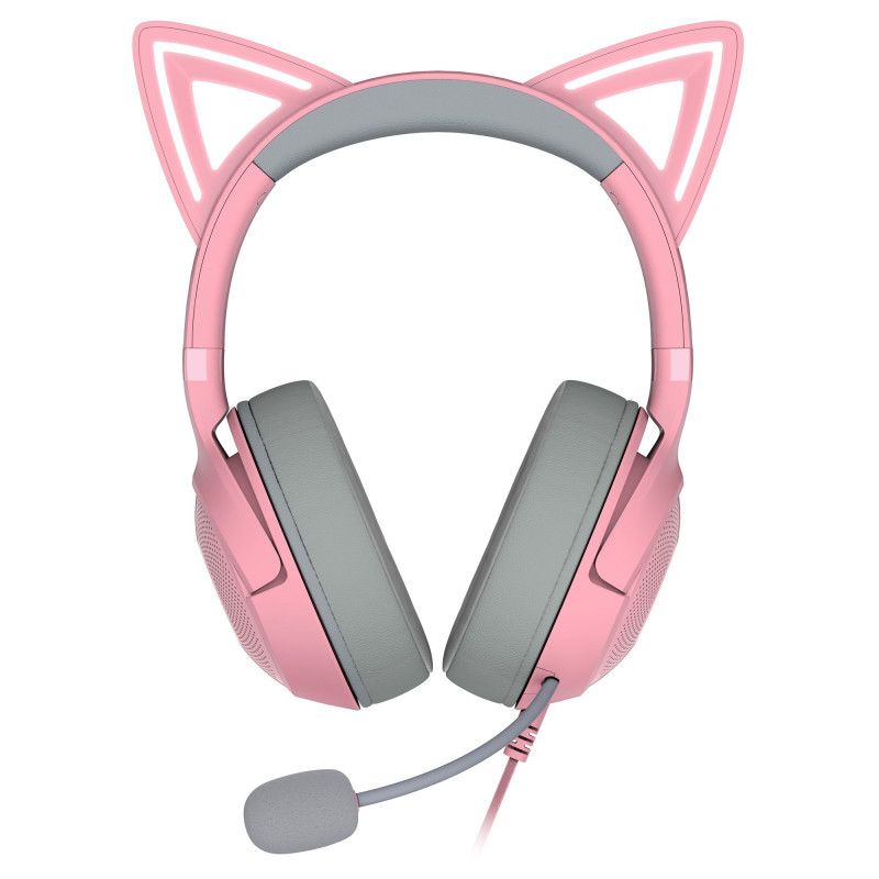 Razer Kraken Kitty V2 - Quartz ed. Cuffia Cablata a padiglione Rosa