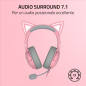 Razer Kraken Kitty V2 - Quartz ed. Cuffia Cablata a padiglione Rosa