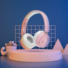 OTL Technologies Hello Kitty Cuffie Con cavo e senza cavo A Padiglione MUSICA USB tipo-C Bluetooth Rosa, Blu