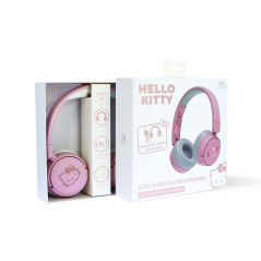 OTL Technologies Hello Kitty Cuffie Con cavo e senza cavo A Padiglione MUSICA USB tipo-C Bluetooth Rosa, Blu