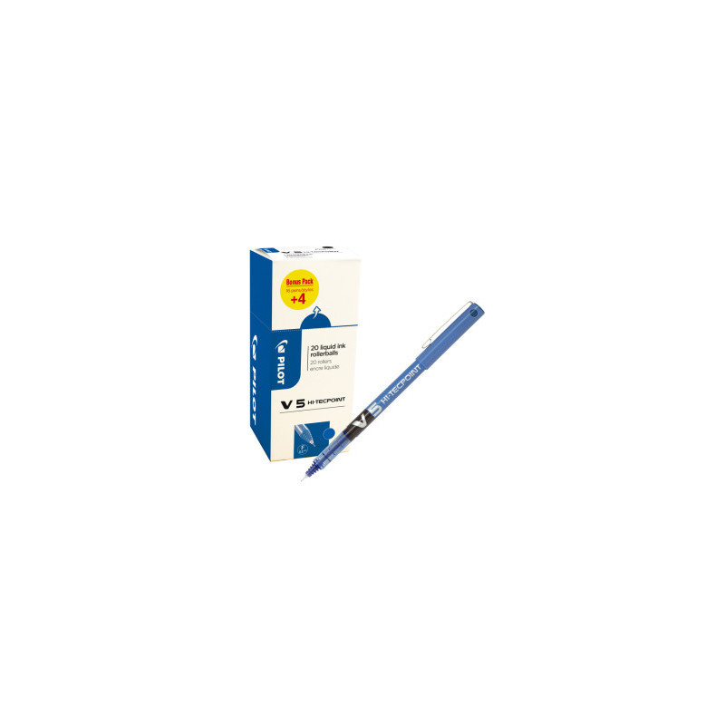 Pilot V5 HI-TECPOINT VALUE PACK Penna stick a sfera Blu 20 pz