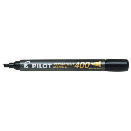 Pilot 400 marcatore permanente Punta smussata Nero 20 pz