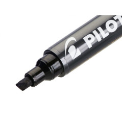 Pilot 400 marcatore permanente Punta smussata Nero 20 pz
