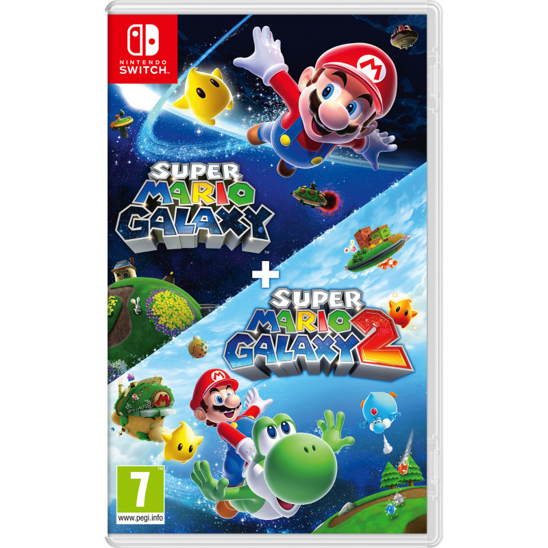 Nintendo Super Mario Galaxy + Super Mario Galaxy 2 Tedesca, DUT, Inglese, ESP, Francese, ITA, Giapponese, Coreano, Portoghese