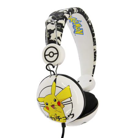 OTL Technologies Pokémon Pikachu Japanese Cuffie Cablato A Padiglione MUSICA Nero, Bianco, Giallo