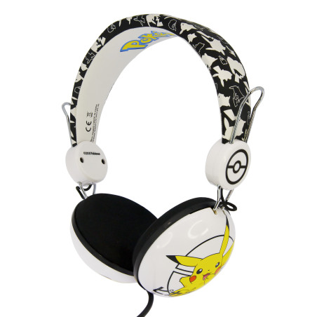 OTL Technologies Pokémon Pikachu Japanese Cuffie Cablato A Padiglione MUSICA Nero, Bianco, Giallo