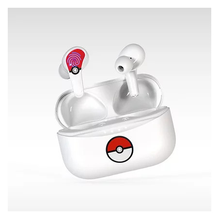 OTL Technologies Pokémon Poké ball Auricolare Wireless In-ear Musica e Chiamate Bluetooth Bianco