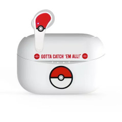 OTL Technologies Pokémon Poké ball Auricolare Wireless In-ear Musica e Chiamate Bluetooth Bianco