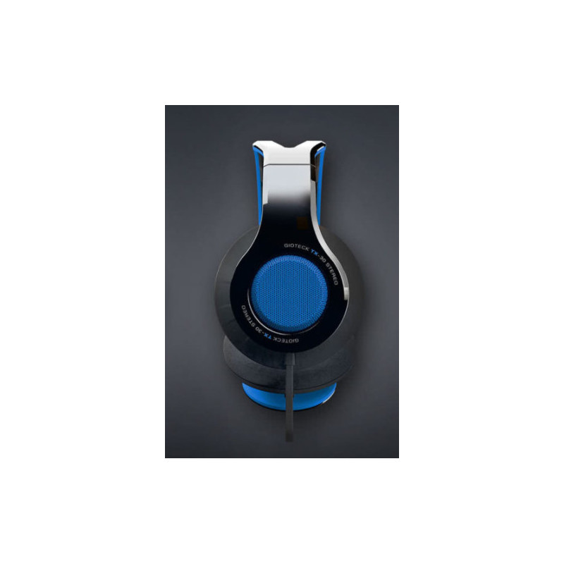 Gioteck TX-30 Auricolare Cablato A Padiglione Auto Nero, Blu