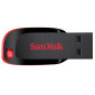 SanDisk Cruzer Blade unità flash USB 16 GB USB tipo A 2.0 Nero, Rosso