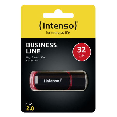 Intenso 32GB USB2.0 unità flash USB USB tipo A 2.0 Nero, Rosso