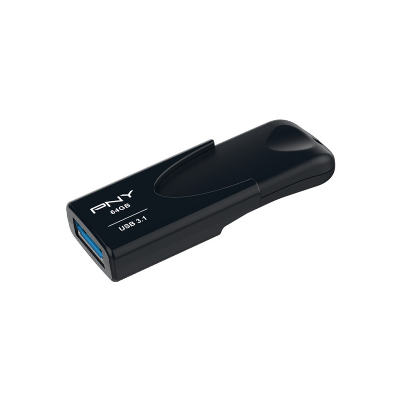 PNY Attaché 4 unità flash USB 64 GB USB tipo A 3.2 Gen 1 (3.1 Gen 1) Nero