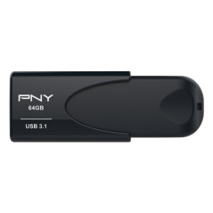 PNY Attaché 4 unità flash USB 64 GB USB tipo A 3.2 Gen 1 (3.1 Gen 1) Nero