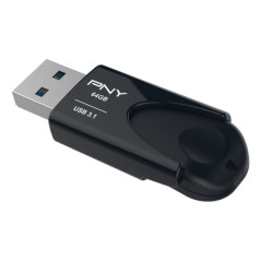 PNY Attaché 4 unità flash USB 64 GB USB tipo A 3.2 Gen 1 (3.1 Gen 1) Nero