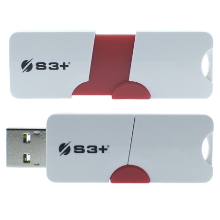 S3Plus Technologies Space + E1 unità flash USB 64 GB USB tipo A 3.2 Gen 1 (3.1 Gen 1) Rosso, Bianco
