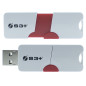 S3Plus Technologies Space + E1 unità flash USB 64 GB USB tipo A 3.2 Gen 1 (3.1 Gen 1) Rosso, Bianco
