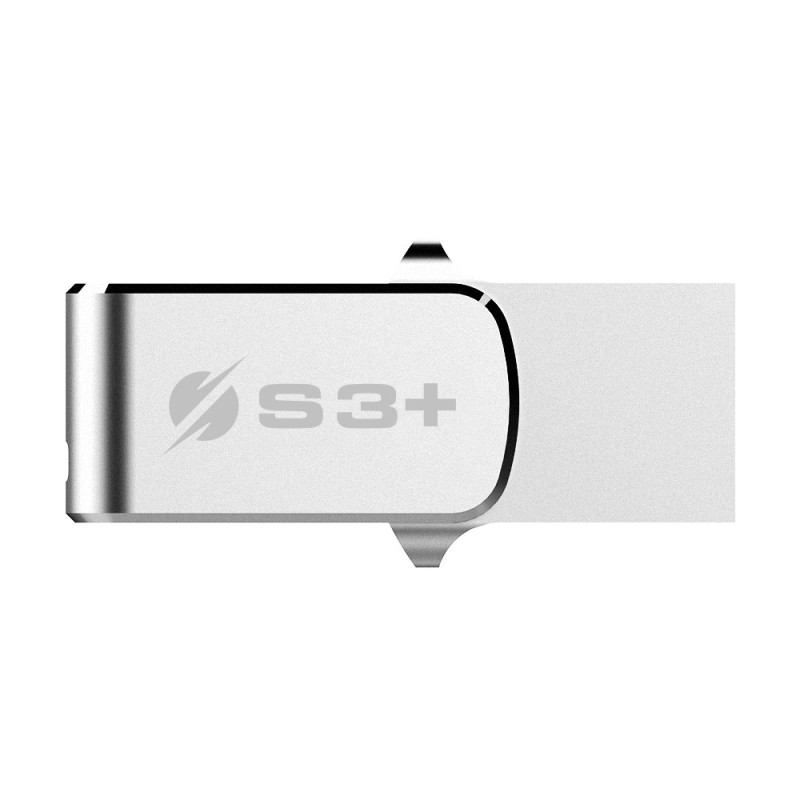 S3Plus Technologies Pen Drive Steel unità flash USB 128 GB USB Type-A / USB Type-C 3.2 Gen 1 (3.1 Gen 1) Acciaio inox