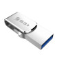 S3Plus Technologies Pen Drive Steel unità flash USB 128 GB USB Type-A / USB Type-C 3.2 Gen 1 (3.1 Gen 1) Acciaio inox